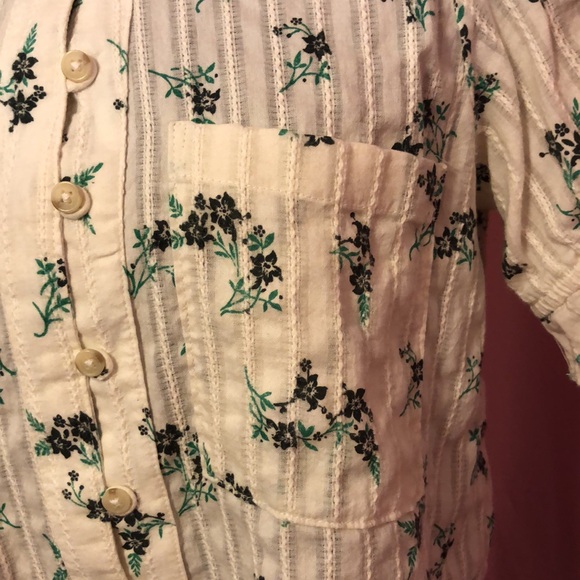 Pilcro Keira Collared 100% Cotton Button Up Blouse - Picture 4 of 8